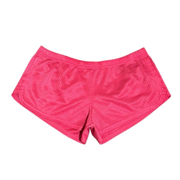 Soffe Pants - y2k Soffe pink micro mini mesh shorts